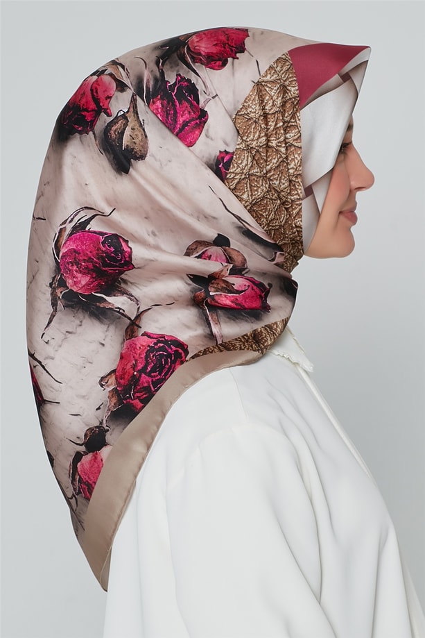 Armine Nostalji Twill İpek Eşarp 18Ya4533 11