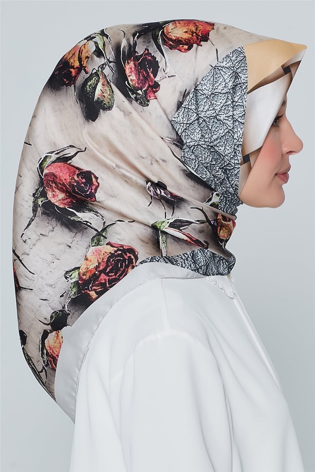 Armine Nostalji Twill İpek Eşarp 18Ya4533 37