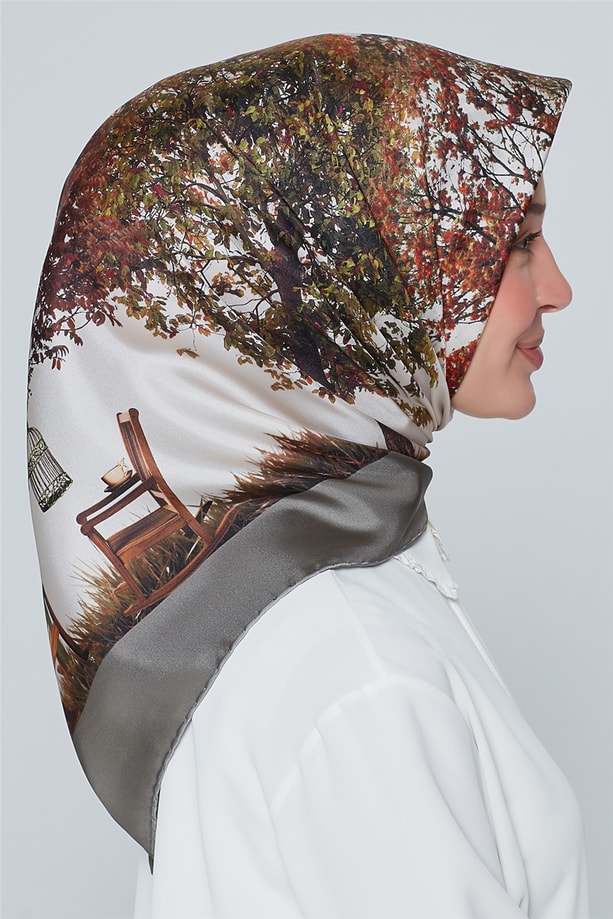 Armine Nostalji Twill İpek Eşarp 18Ya7276 32