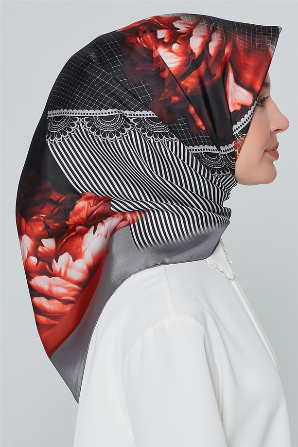 Armine Nostalji Twill İpek Eşarp 18Ya7284 03