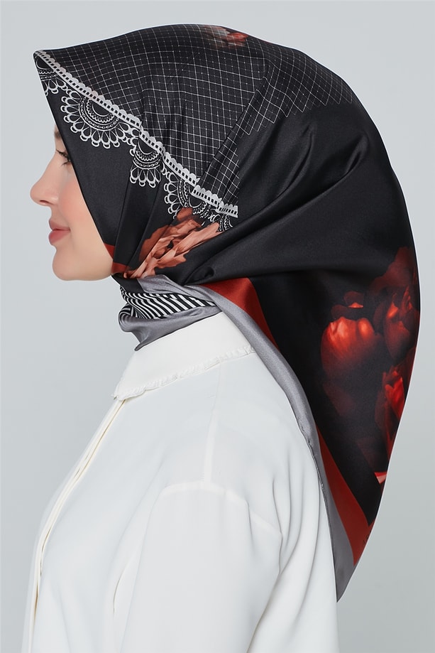 Armine Nostalji Twill İpek Eşarp 18Ya7284 03