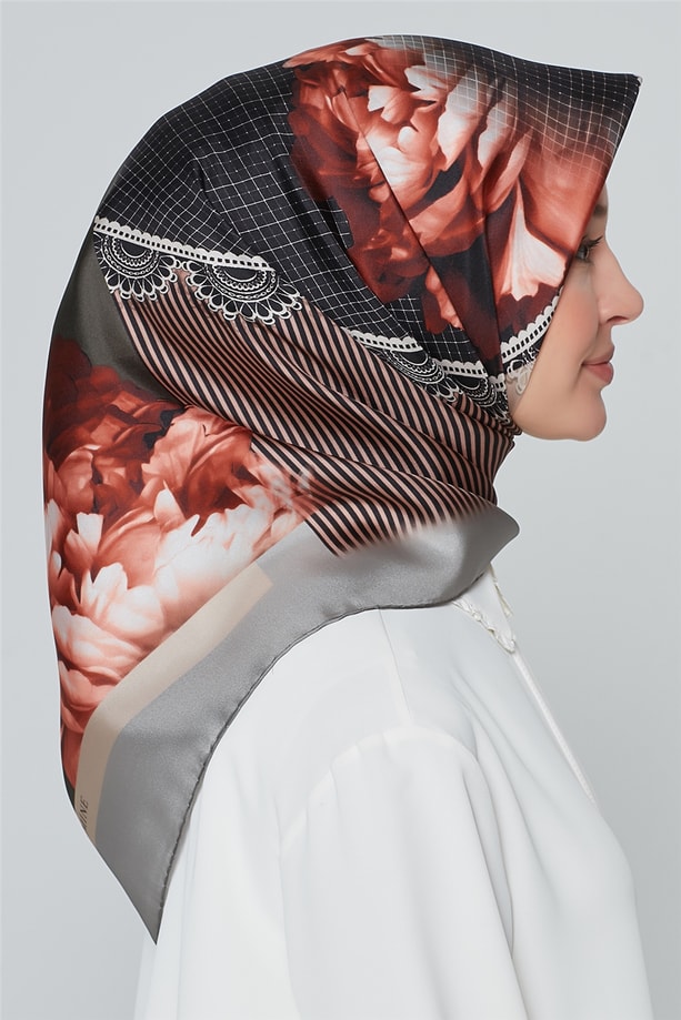 Armine Nostalji Twill İpek Eşarp 18Ya7284 34