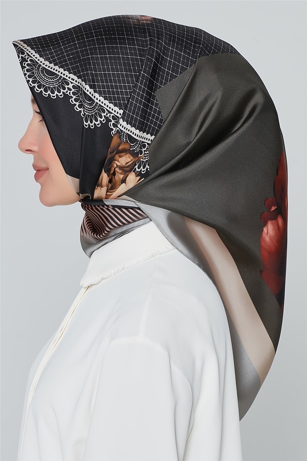 Armine Nostalji Twill İpek Eşarp 18Ya7284 34