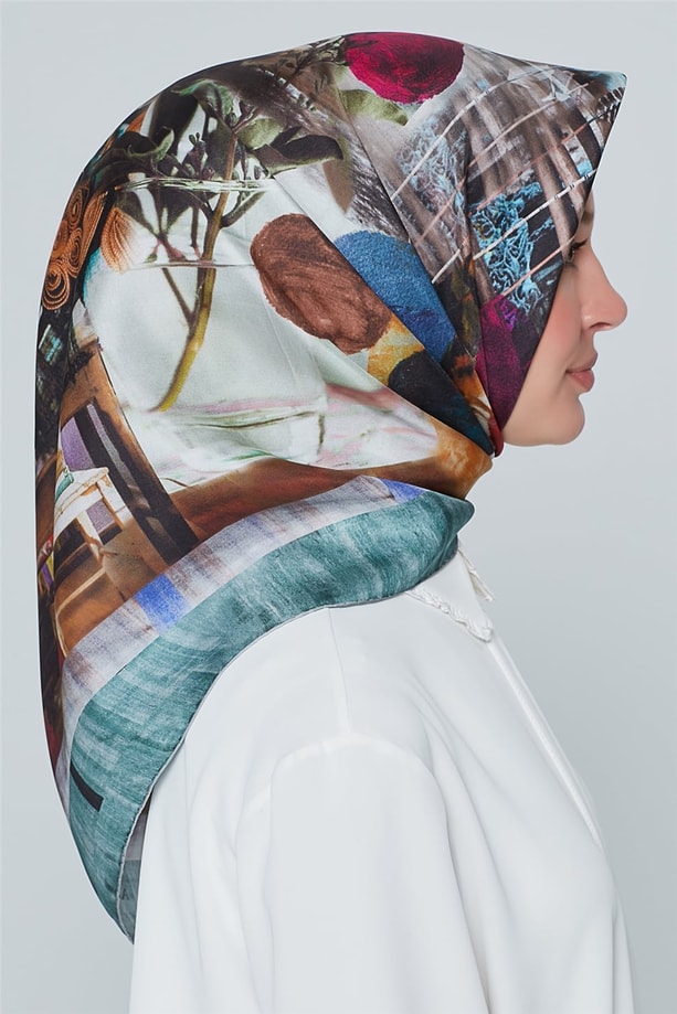 Armine Nostalji Twill İpek Eşarp 18Ya8051 31
