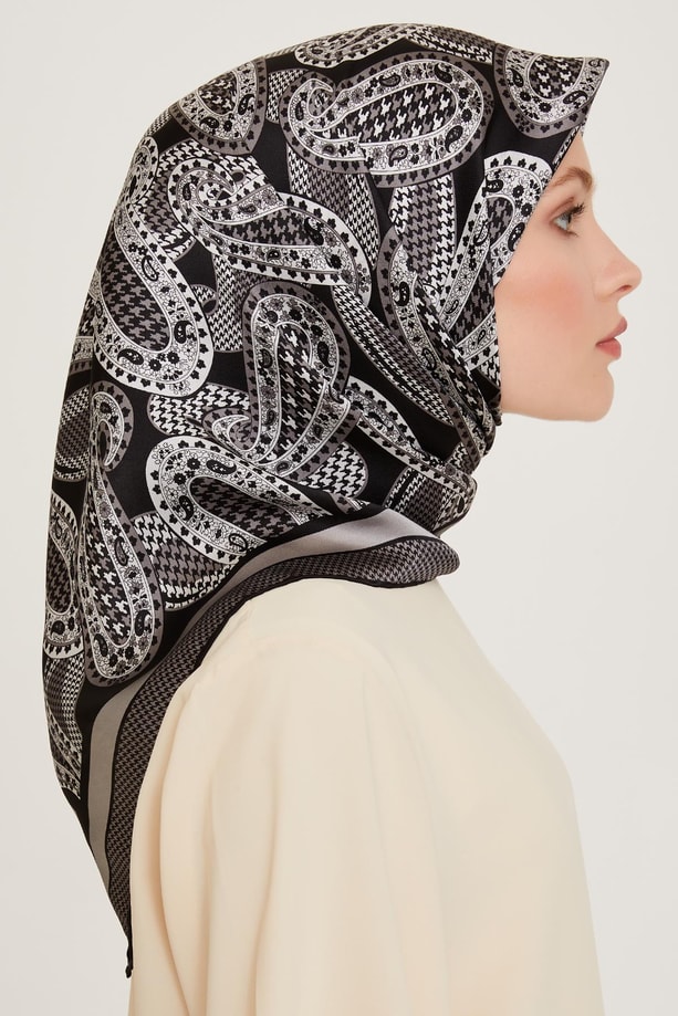 Armine Twill Saf İpek Eşarp 9208D 81