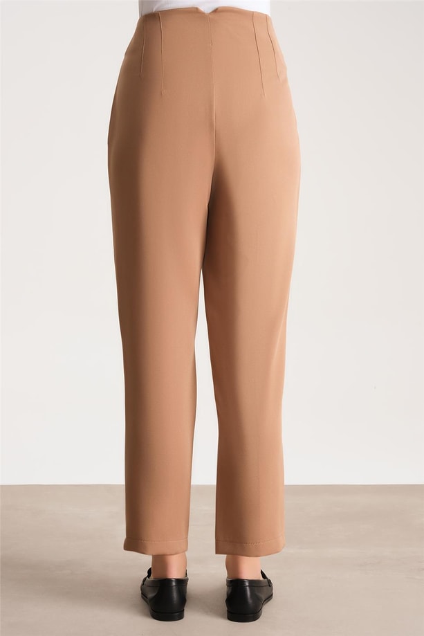 Armine Yüksek Bel Havuç Pantolon ORT2518 Camel
