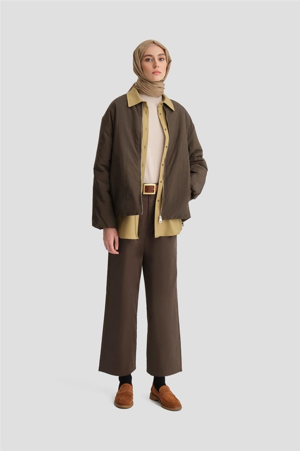Armine Straight Pantolon ORT2720 Haki