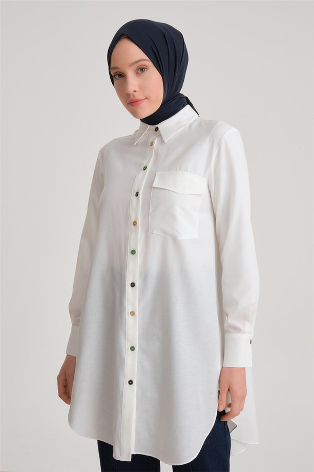 Armine Tunik ORT4371 Ekru