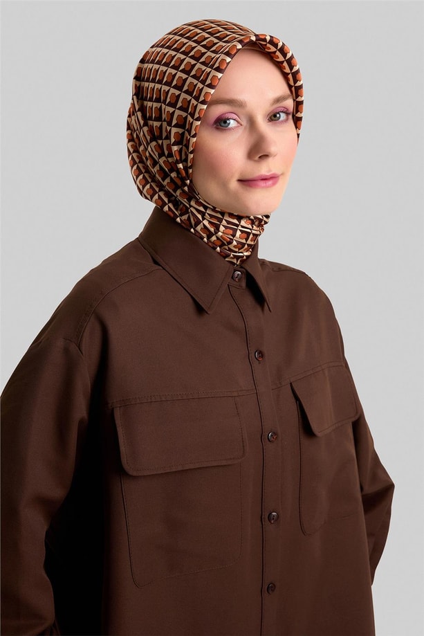 Armine Torba Cepli Tunik Elbise 23K4740 Acı Kahve