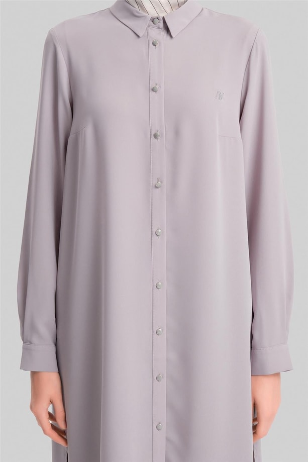 Armine A Logolu Tunik ORTH411 Gri
