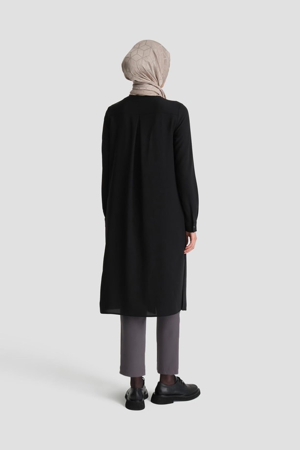 Armine A Logolu Tunik ORTH411 Siyah