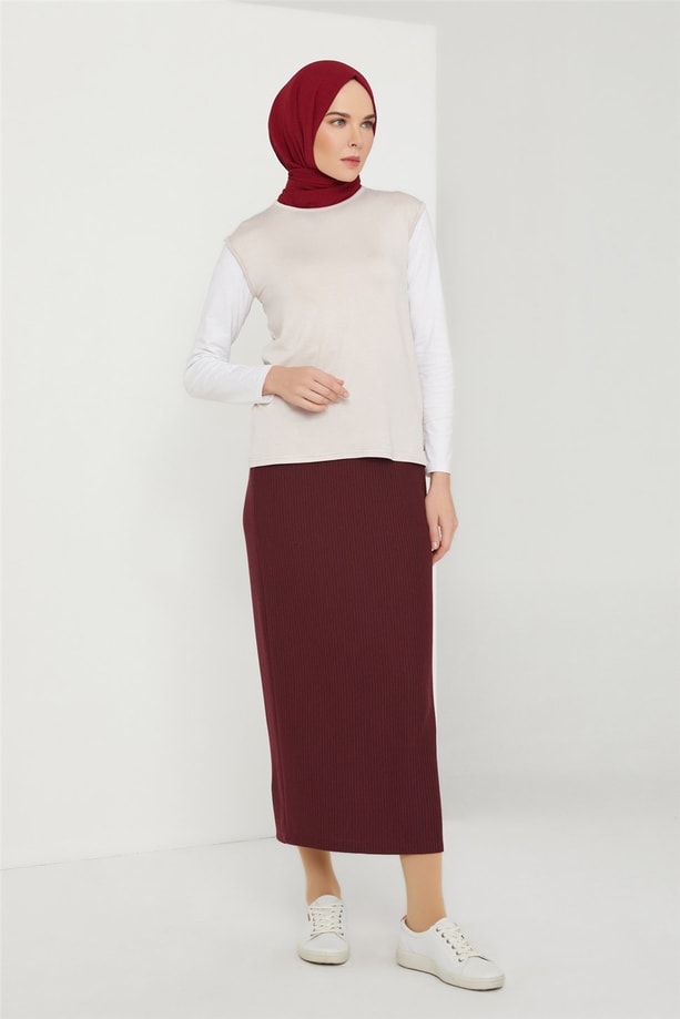 Armine Sıfır Kol Badi 21KD9038 Bej