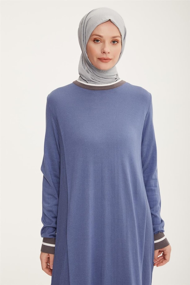 Armine Elbise 22KD4243 İndigo