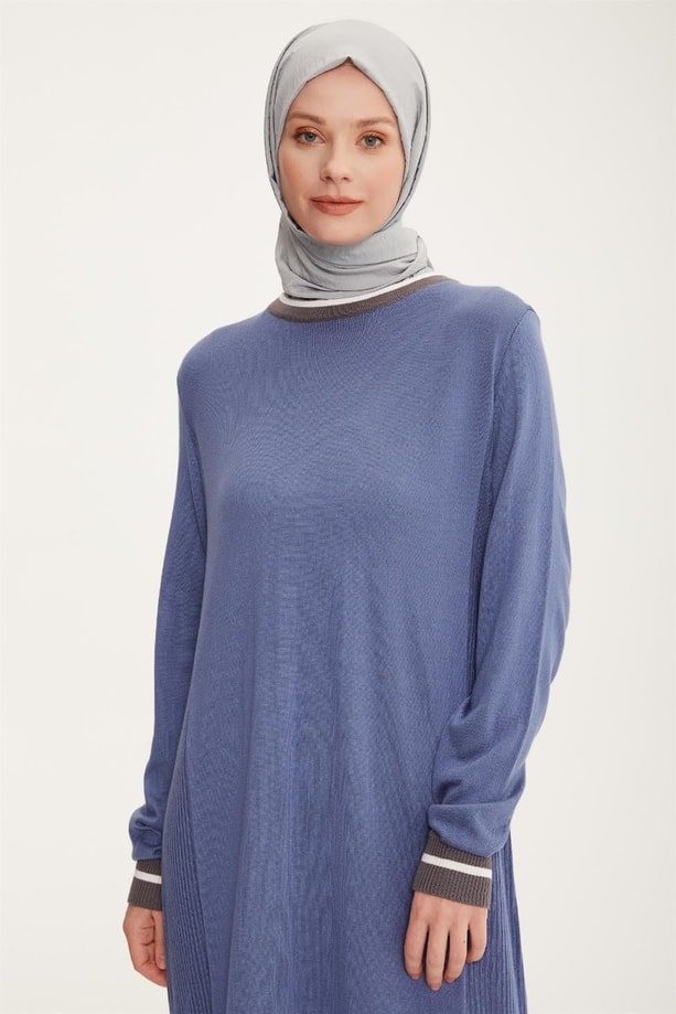 Armine Elbise 22KD4243 İndigo