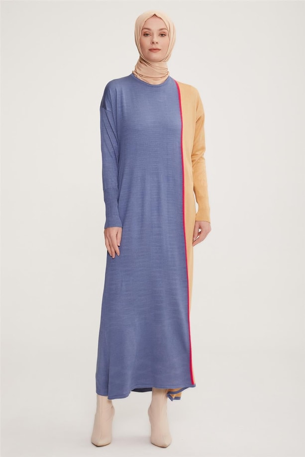 Armine Elbise 22KD4244 İndigo
