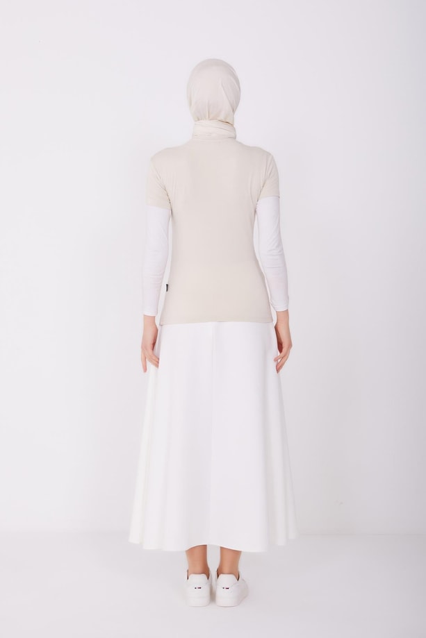 Armine Kısa Kol Badi 22Kd9037-1 Bej