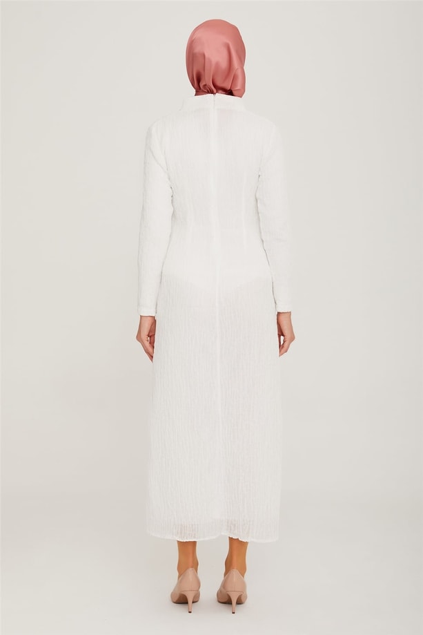 Armine Elbise 22K9422 Ekru