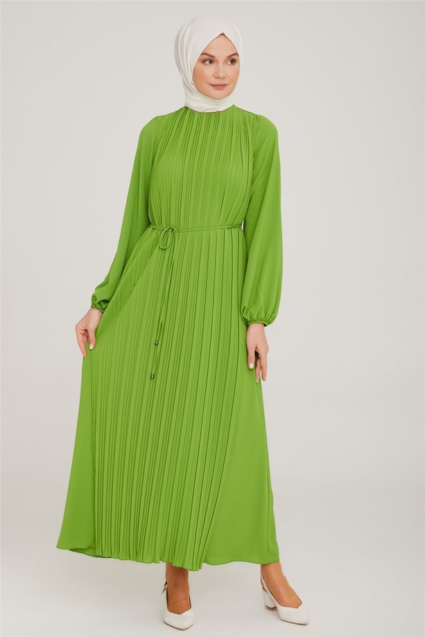 Armine Elbise 22KA9435 Fıstık Yeşili