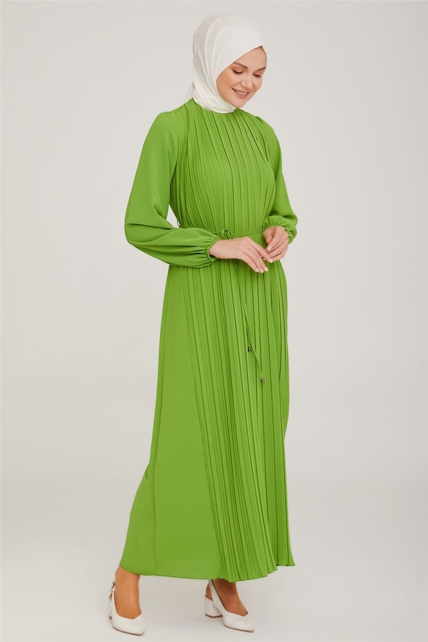 Armine Elbise 22KA9435 Fıstık Yeşili