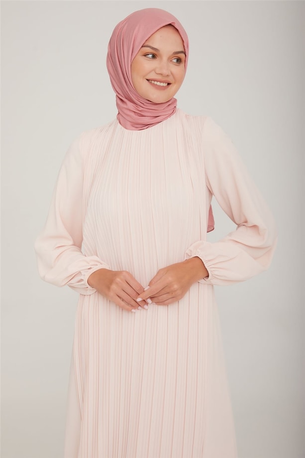 Armine Elbise 22K9435 Pudra