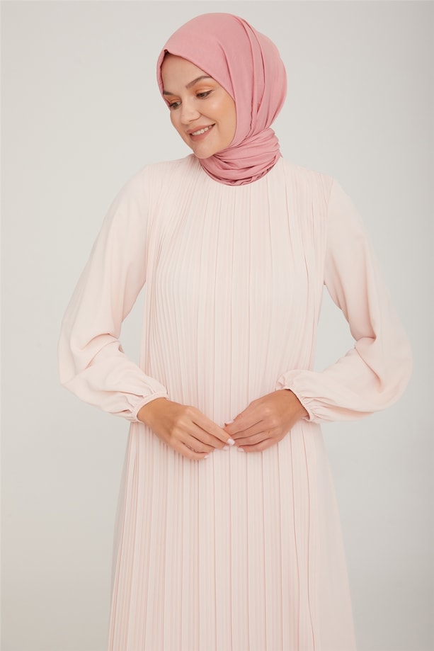 Armine Elbise 22K9435 Pudra