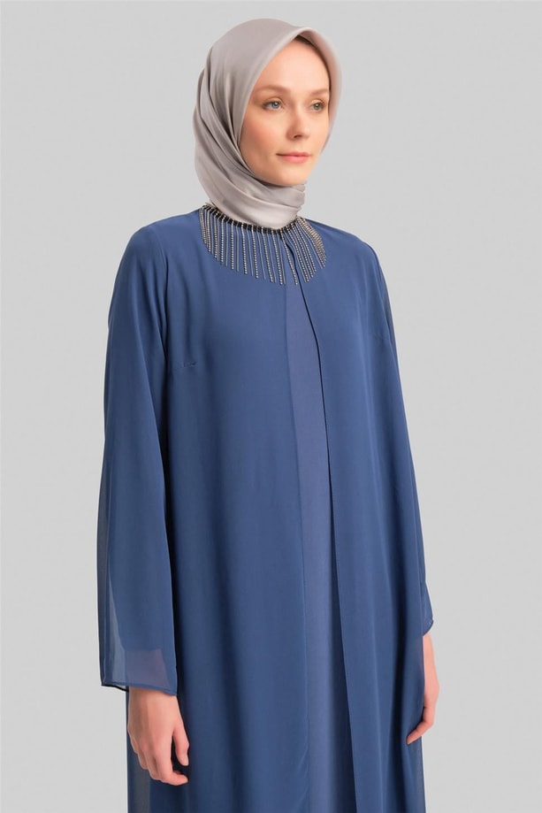 Armine Abiye Elbise 22Yd3350 İndigo