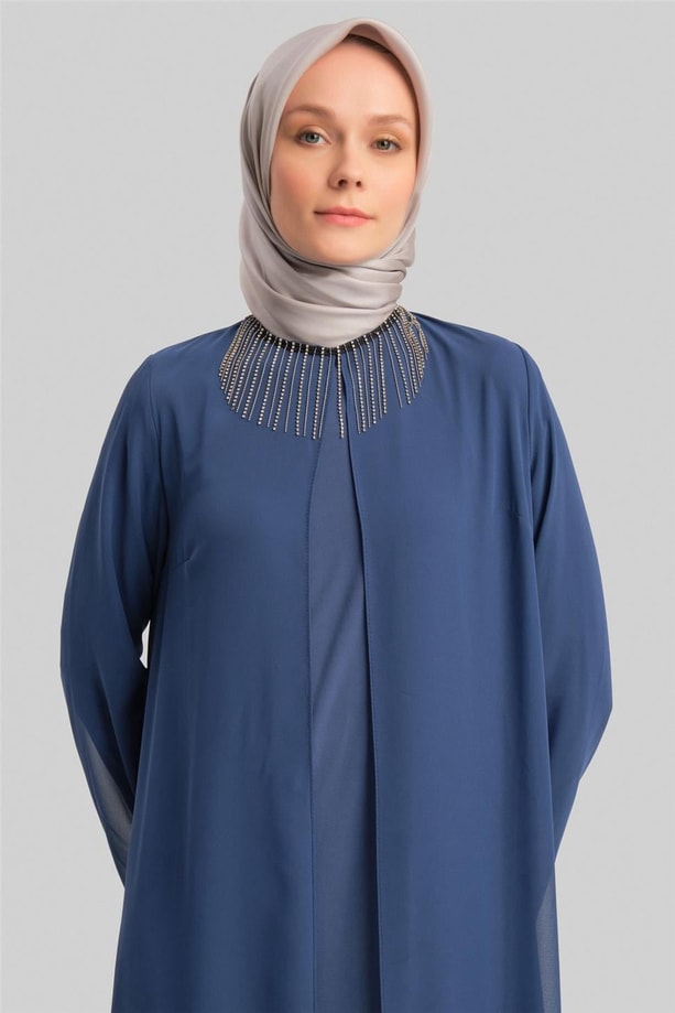 Armine Abiye Elbise 22Yd3350 İndigo