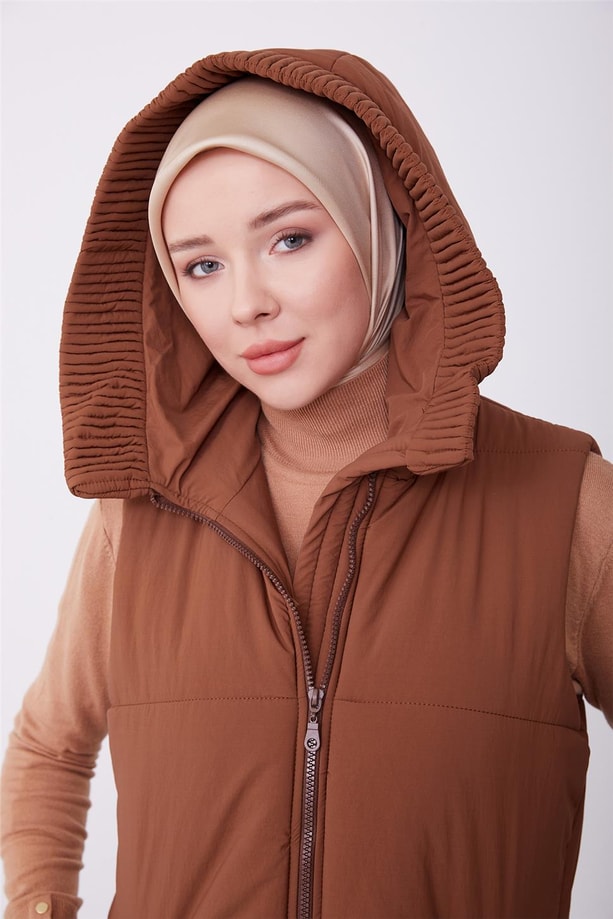 Armine Yelek 23Kd2501 Kahverengi