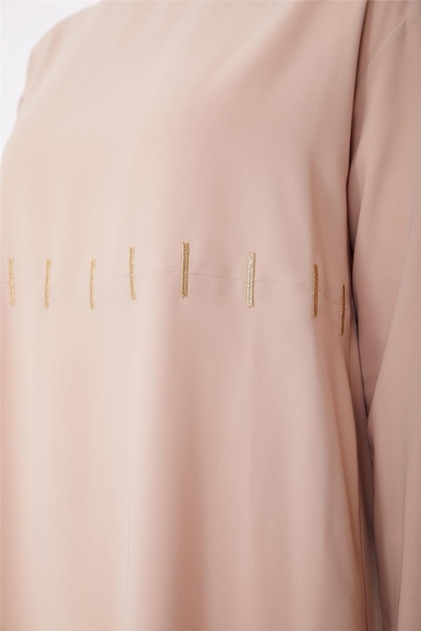 Armine Gold Nakışlı Tunik 23K4718 Bej