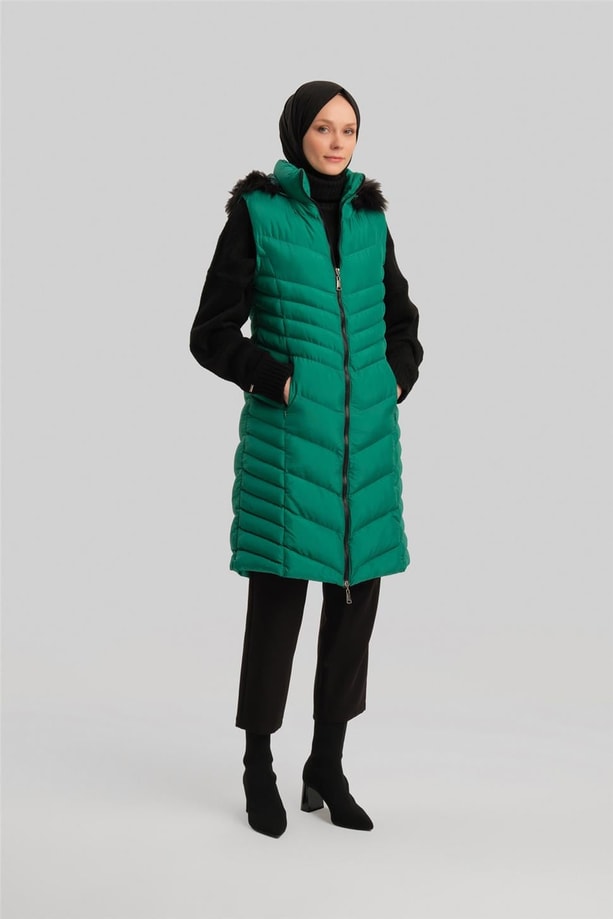 Armine Kapitone 23KD8305 Yeşil