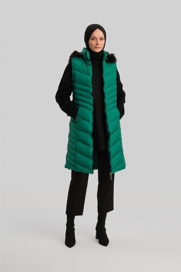 Armine Kapitone 23KD8305 Yeşil