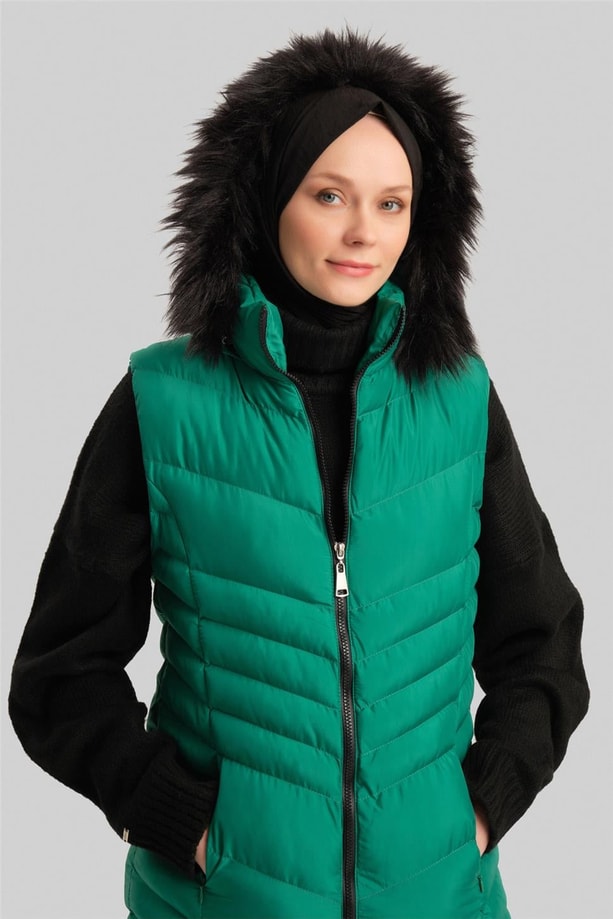 Armine Kapitone 23KD8305 Yeşil
