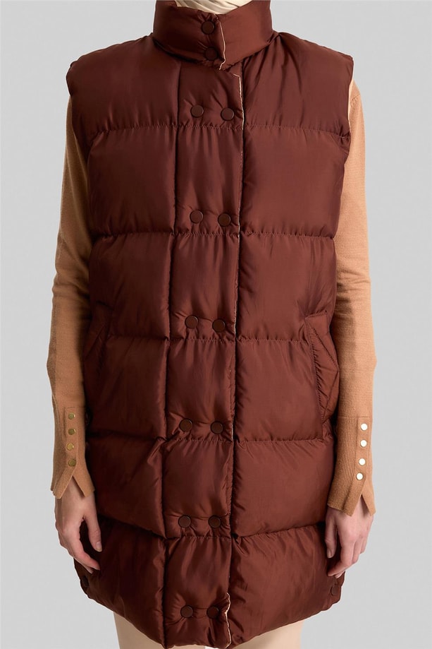 Armine Kapitone 23KD8307 Kahverengi