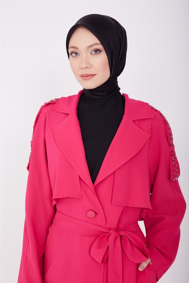 Armine Trençkot 23Yd3221 Fuşya