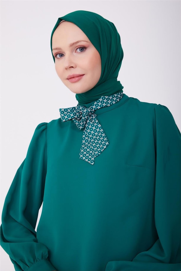 Armine Gömlek 23YD3317 Zümrüt