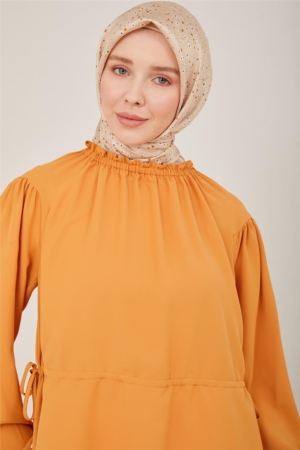 Armine Beli Ayarlanabilir Bluz 23Y3331 Karamel