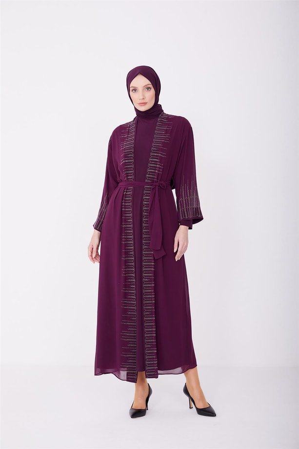 Armine Abiye Elbise 23YD3348 Mor