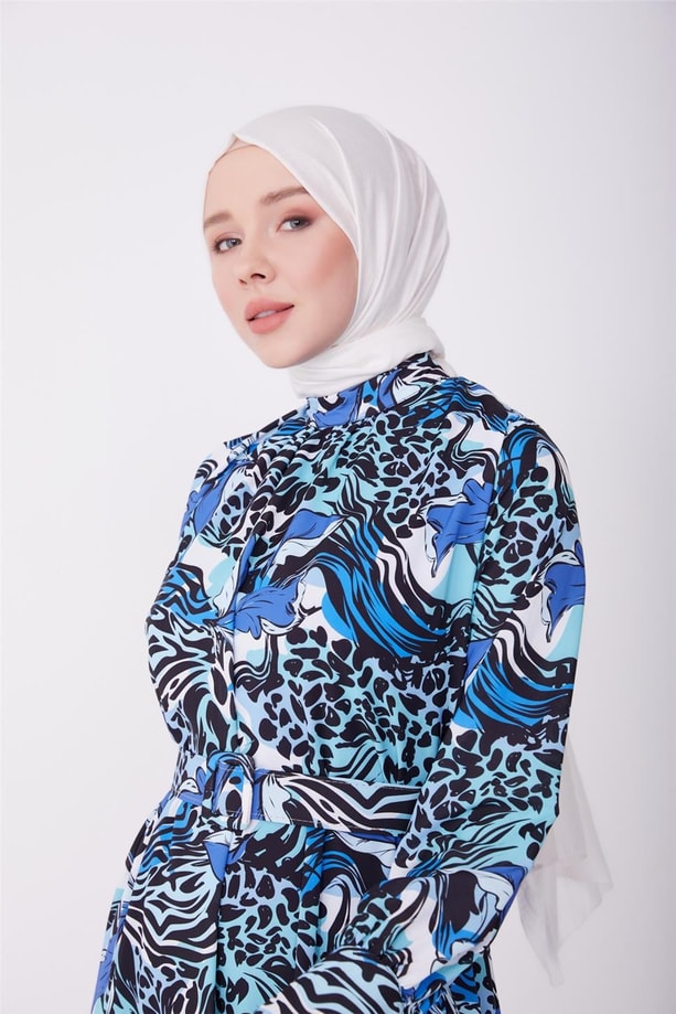 Armine Elbise 23Yd4355 İndigo