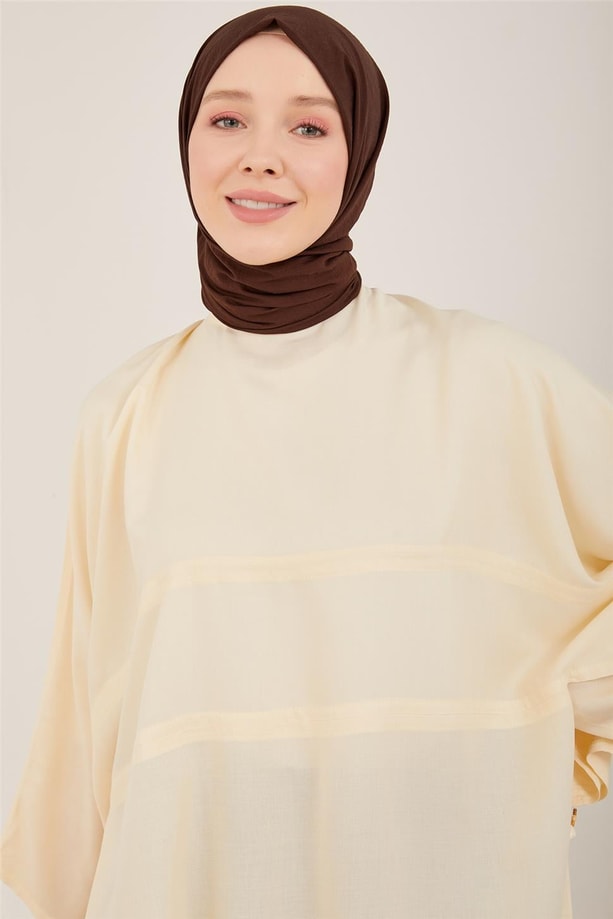 Armine Kimono Kollu Naturel Tunik 23Y4435 Aytaşı