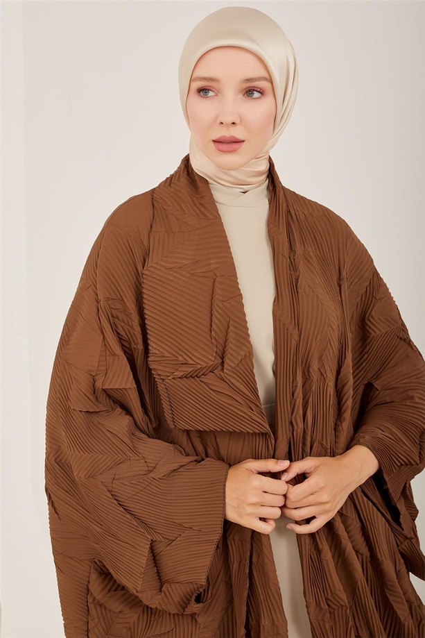 Armine Karışık Piliseli Giy Çık 23Y5115 Kahverengi