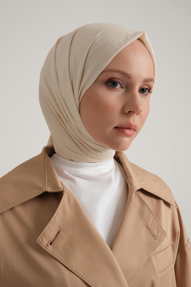 Armine Yarım Astarlı Pamuk Oversize Kap 23Y7007 Bej