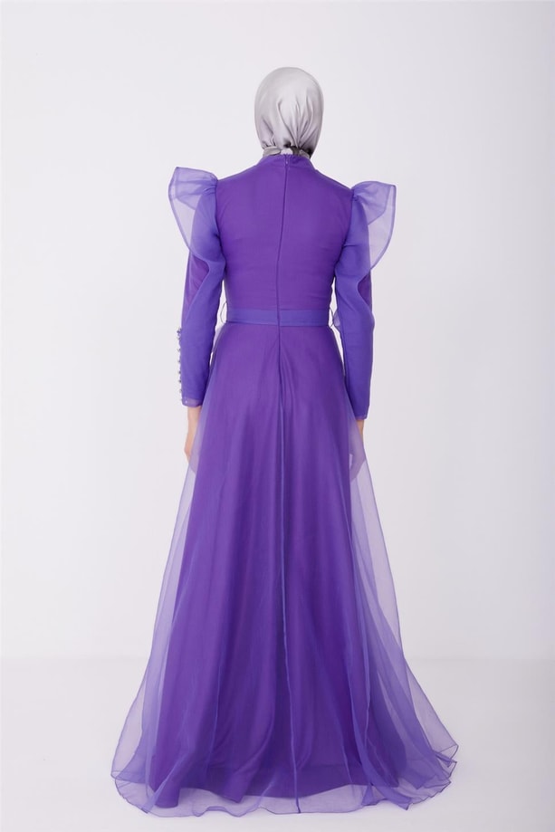 Armine Abiye Elbise 23YD8500 Menekşe