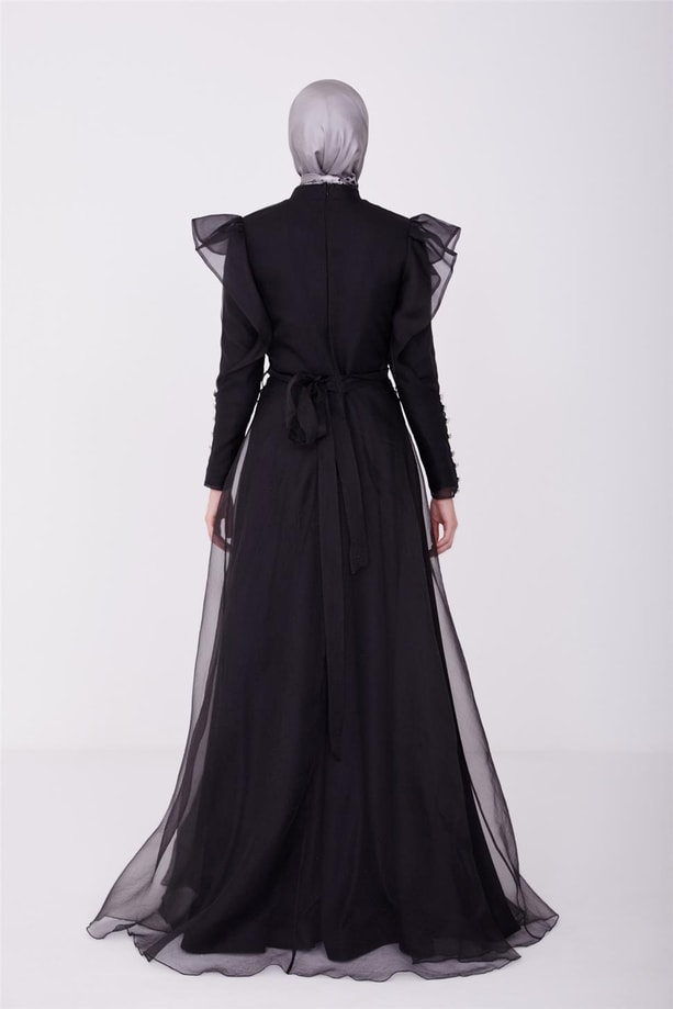  Armine Abiye Elbise 23YD8500 Siyah