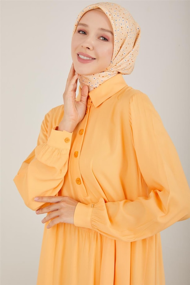 Armine Üçgen Büzgülü Viskon Elbise 23Y9666 Mango