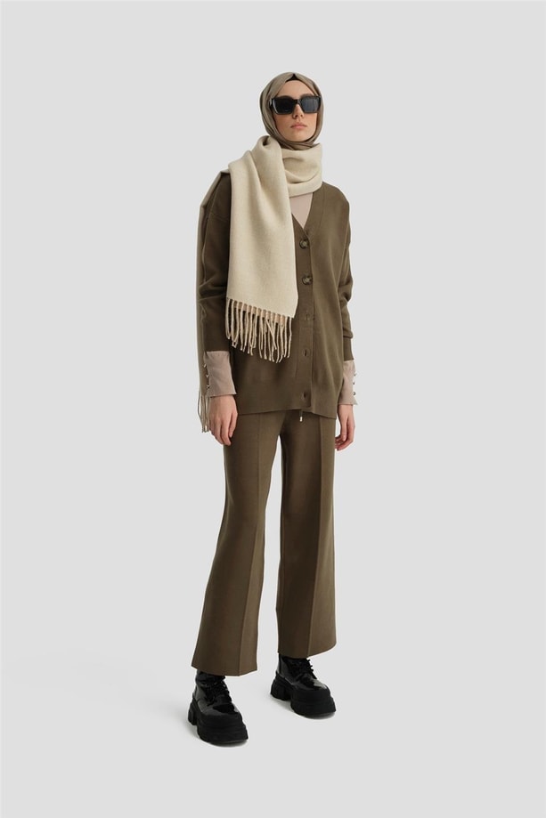 Armine Triko Hırkalı Takım 24KD2808 Haki