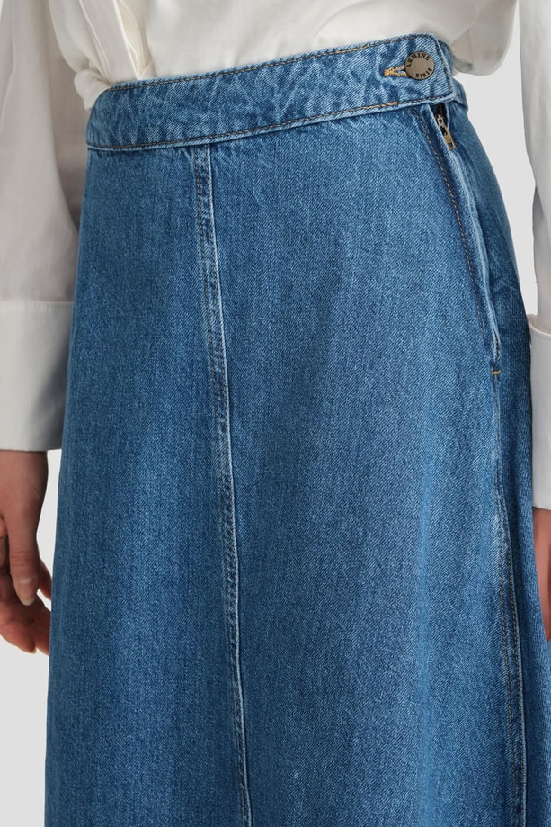 Armine Denim Etek 24KD3407 İndigo