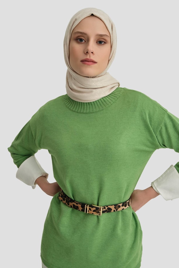 Armine Etkeli Takım 24KD4222 Su Yeşil