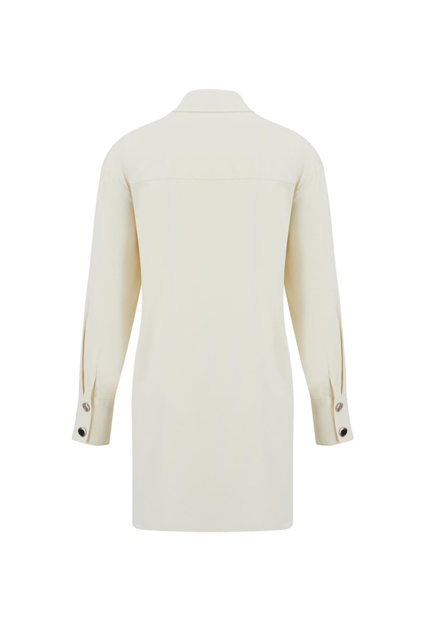 Armine Fiyonklu Naturel Kumaşlı Tunik 24K4300 Aytaşı