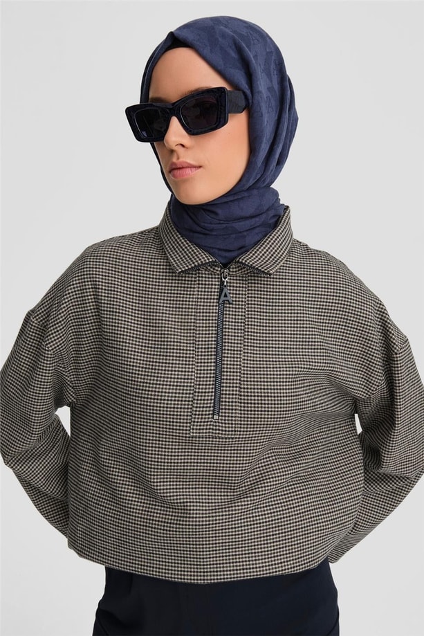 Armine Polo Yaka Tunik 24K4301 Lacivert