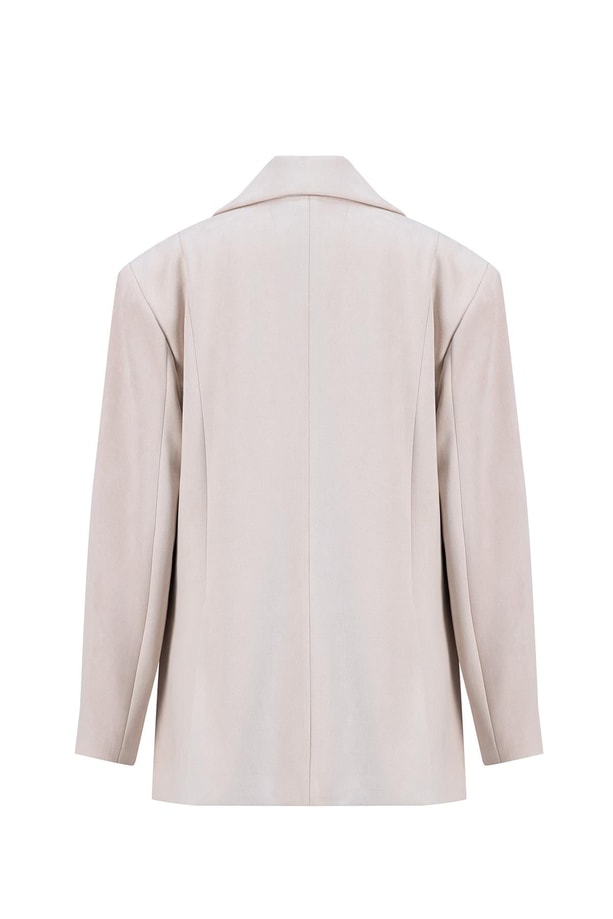 Armine Süet Blazer Ceket 24K5710 Bej